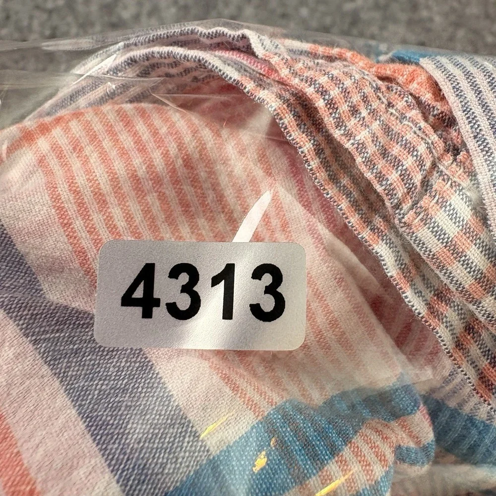 Lands' End Dress Girls 8 Pink Plaid Smocked Cottagecore Boho‎ Fairy Pockets